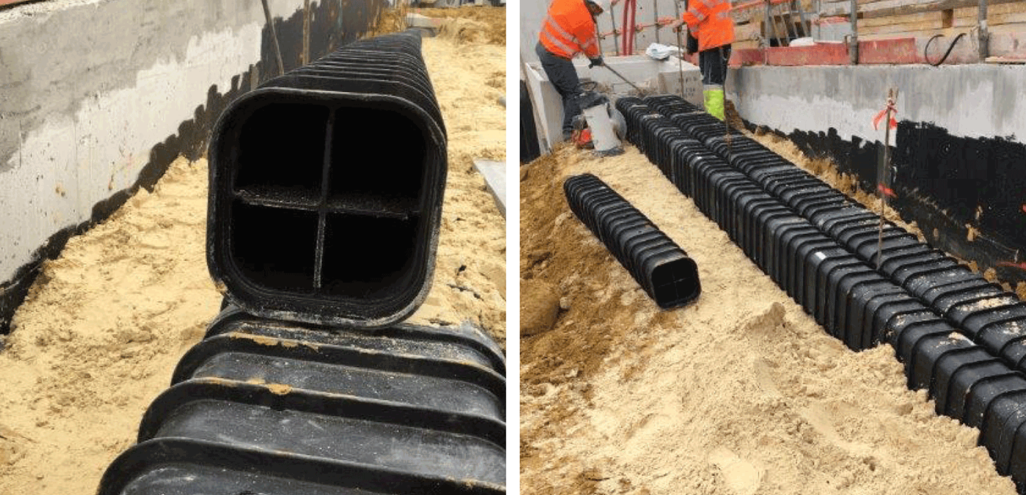 3. Increasing duct capacity in a confined French rail depot