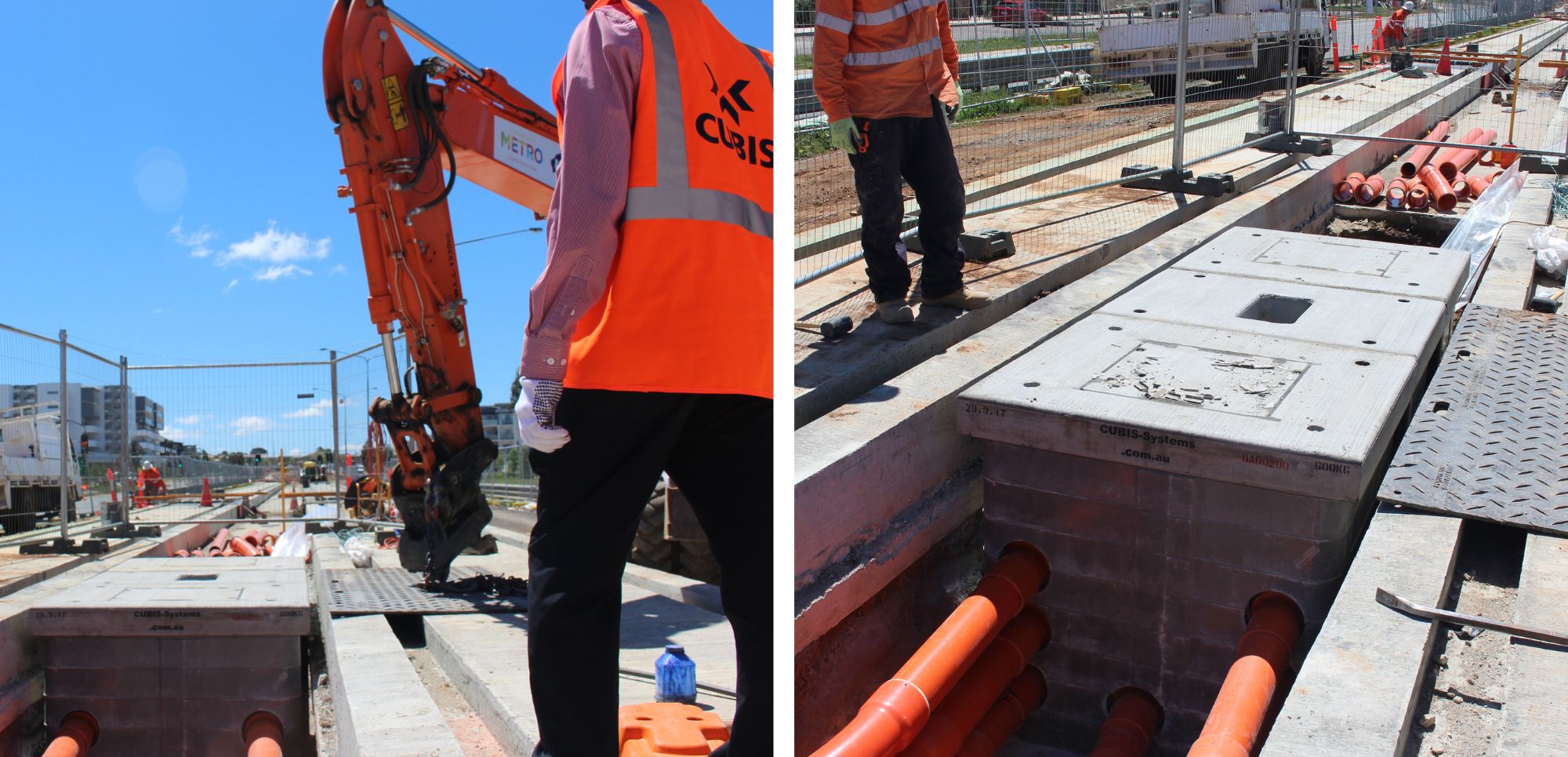 10. Engineering access between Canberra Metro track beds